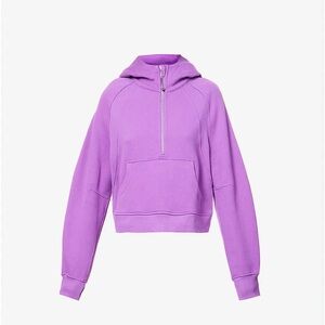 Lululemon Scuba Half-zip Cotton-blend Hoodie - Moonlit Magenta